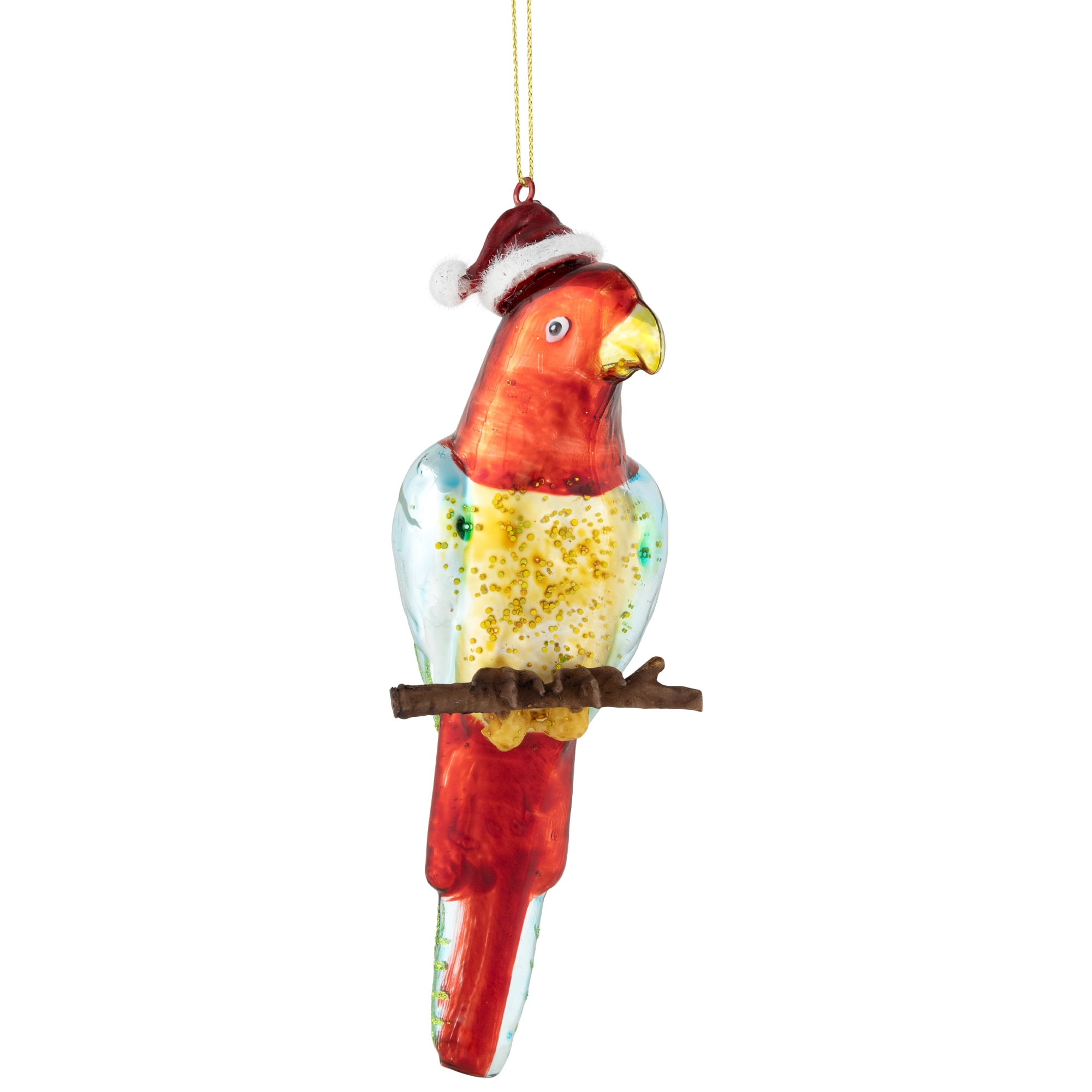 Northlight 6.5" Tropical Bird Glass Christmas Ornament