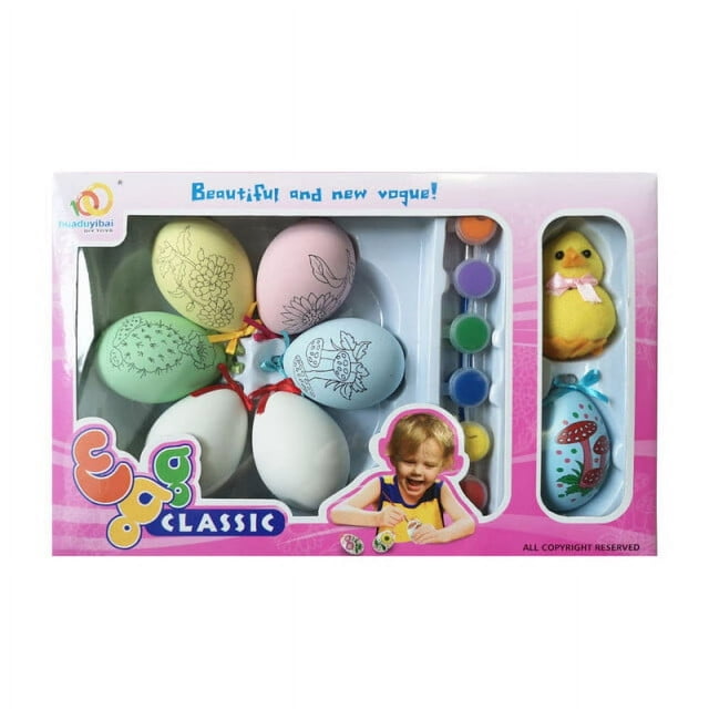 Set Creative Toy Easter Hand-painted Doodle Cartoon DIY Ball Children Puzzle Toy