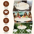 thumbnail image 6 of Marble Beige Round Tablecloth 45-54 Inch Round Fitted Table Cloth with Elastic Edge, Modern Abstract Ink Painting Luxury Waterproof Table Cover Protector for Outdoor Picnic Party Dining, 6 of 6
