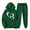 Green, variant on USSUMA Sweatsuits for Women Set Womens Hoodies Long Sleeved Pullover Sweatpant Outfits Pocket Drawstring Print Tracksuit Stretchy Waist Fashion Jogger Sets Plus Size Party Fall Suit