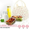 thumbnail image 6 of Beige Big Strawberry Lunch Bag – Large Capacity Insulated Tote, 6 of 7