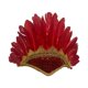thumbnail image 4 of Diadema con plumas para el pelo, decoración para disfraz, tocado de jefe americano Rojo, 4 of 9