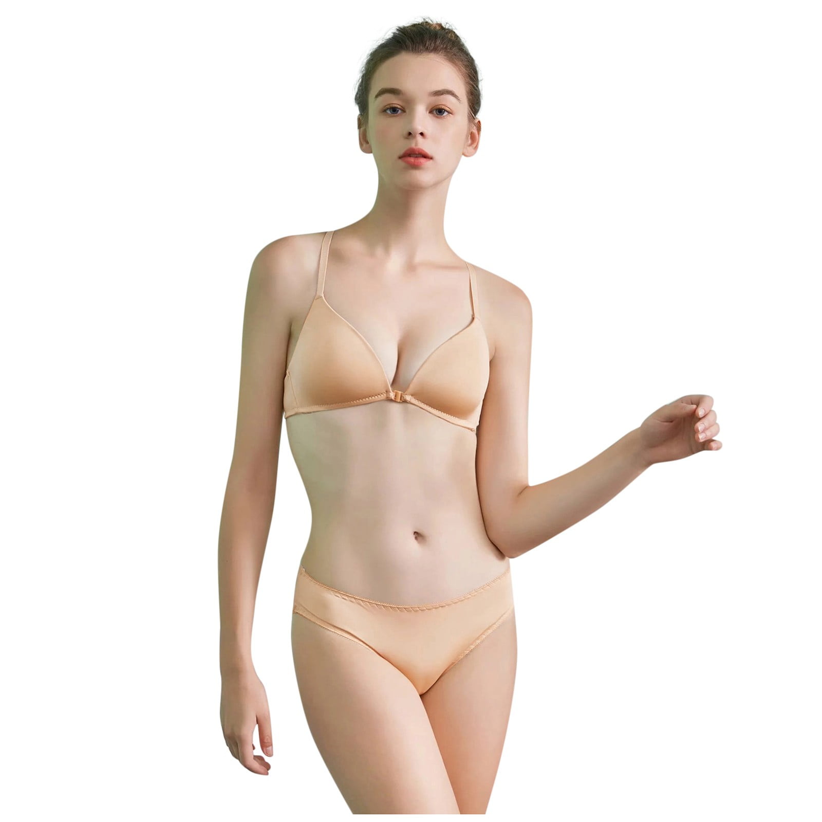 Kayannuo Bras For Women Clearance Rimless Bra Thin Cup Girl Sexy