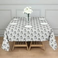 thumbnail image 3 of White Cartoon Unicorn Head Pattern Square Tablecloth,Waterproof Square Table Cover,Wipeable Spillproof Washable Table Cover for Home Kitchen Party Decor 60"x60"(152x152cm), 3 of 6
