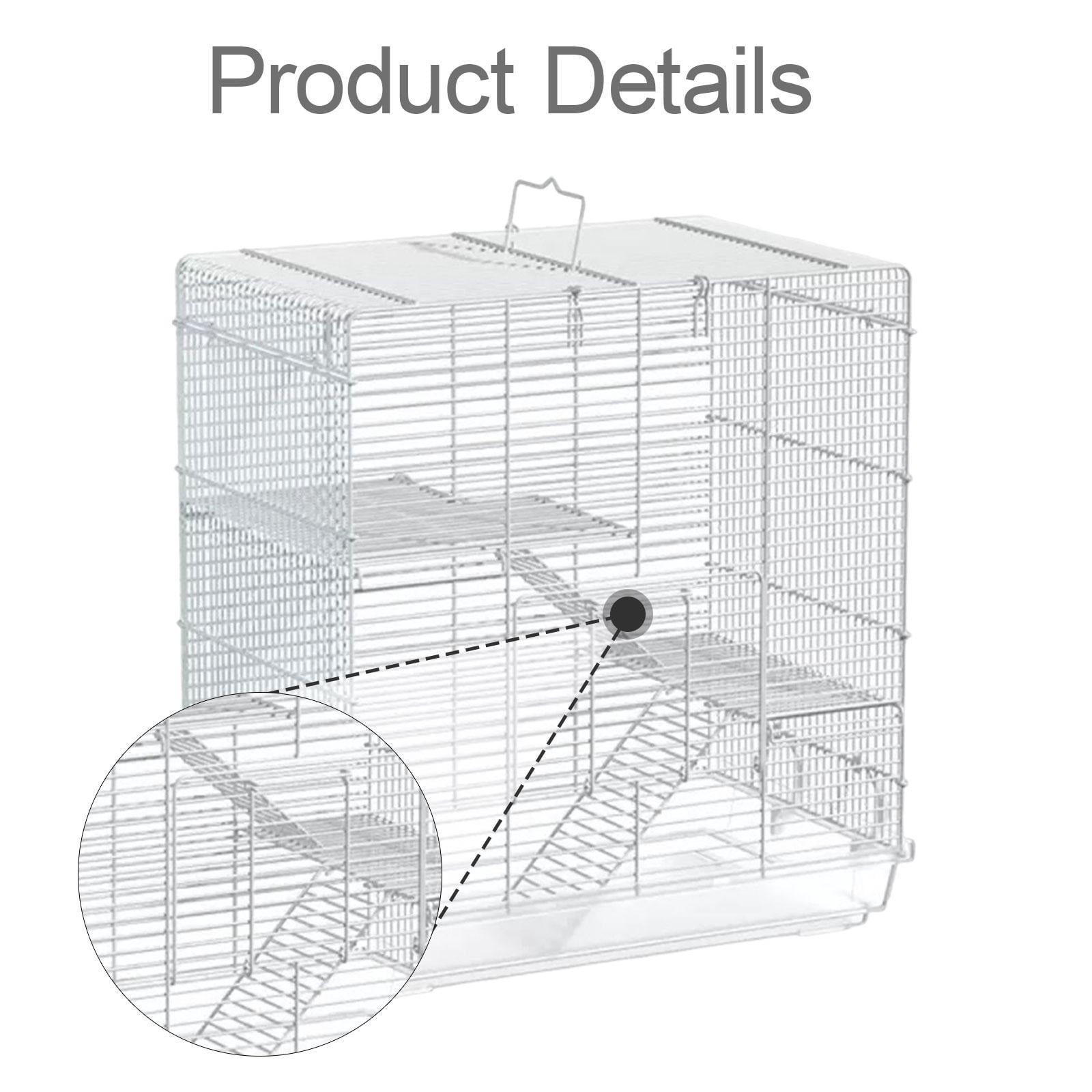 Serenable Bird Cage with Removable Bottom Tray with Handle Pet Supplies Birdcage Parrot Cage for Parakeet Small Conure Finches Ringneck