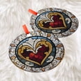 thumbnail image 3 of Regal Heart: Ornament Style Wall or Window Hanging, 2025, Holiday Decoration, Seasonal Keepsake Gift, Unique Collectible, Window Hanging, Home Decor 2025, Holiday Decoration,, 3 of 5