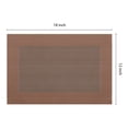 thumbnail image 4 of Unique Bargains Set of 8 Table Placemats Washable Wipeable Table Mat Coffe 18x12Inch, 4 of 7