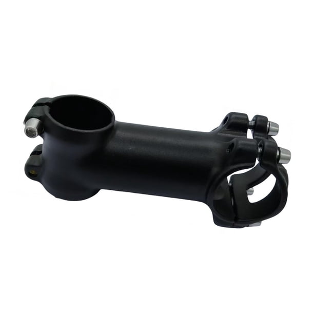 Potencia de bicicleta negra de repuesto versátil, 1,65 pulgadas de profundidad de instalación, ángulo de 7 grados, aleación de aluminio, potencia de Longitud 8 cm