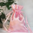 thumbnail image 2 of Efavormart 12PCS PINK Satin Gift Bag Drawstring Pouch Wedding Favors Bridal Shower Candy Jewelry Bags - 3"x4", 2 of 10