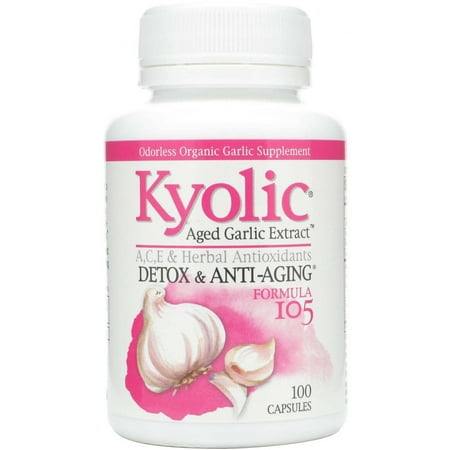 Kyolic Extrait d'ail Detox et des capsules de Formule anti-vieillissement, 100 CT