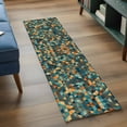 thumbnail image 4 of Abstract Art 2'x6' Runner Rug, Geometric Modern Art Orange Teal Washable Non-Slip Area Rugs for Hallway Kitchen Floor Bedroom Entryway, Laundry Carpet Decoration Indoor Mat, 4 of 9