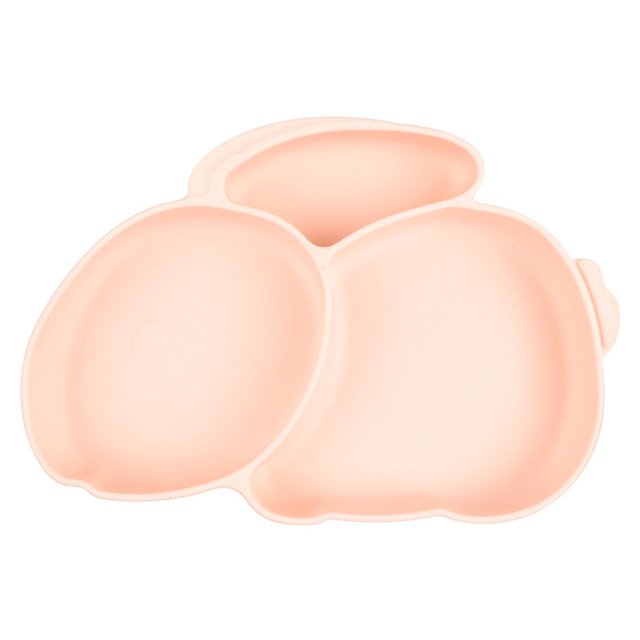 Platos de dibujos animados para niños, plato de comedor seguro para bebés sin sabor, vajilla con ventosa Hugtrwg Para estrenar