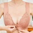 thumbnail image 3 of Sujetador fino de talla grande sin costuras con apertura frontal, encaje sexy sin anillo de acero, parte de atrás bonita, ropa interior para mujer, 3 of 5