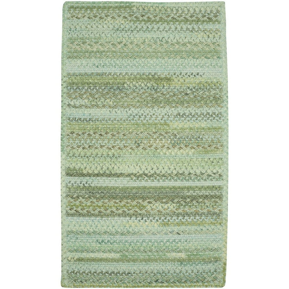Capel Harborview Green 0036_220 Braided Rugs 24" X 8' Runner Cross