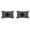 Black, variant on 2PC Outdoor Lumbar Waterproof Pillow Covers, Geometric Throw Pillows Cover for Patio Garden, Water Resistant Case for Balcony Furniture, Fade Resistant,12x20 Inch