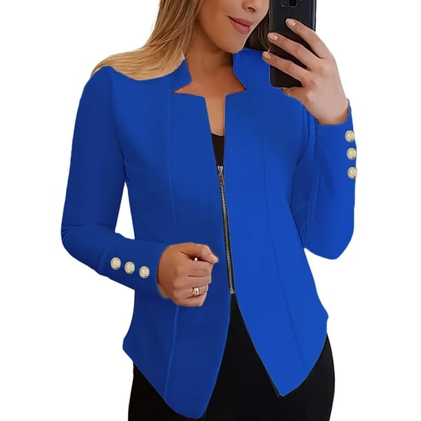 Zip up hotsell blazer