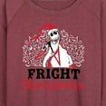 thumbnail image 3 of The Nightmare Before Christmas - Fright Christmas - Women's Lightweight French Terry Long Sleeve Shirt, 3 of 5