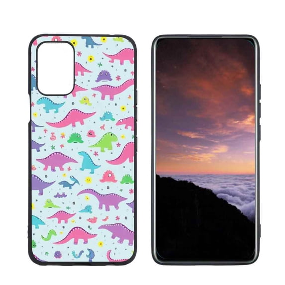 Compatible with LG K52 Phone Case, Cute-Dinosaur-T-Rex-Dino31 Case Men Women, Flexible Silicone Shockproof Case for LG K52
