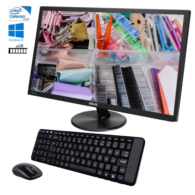 ASUS Mini PC Intel Celeron Asus RAM 4GB SSD 480GB monitor 21.5" FULL HD