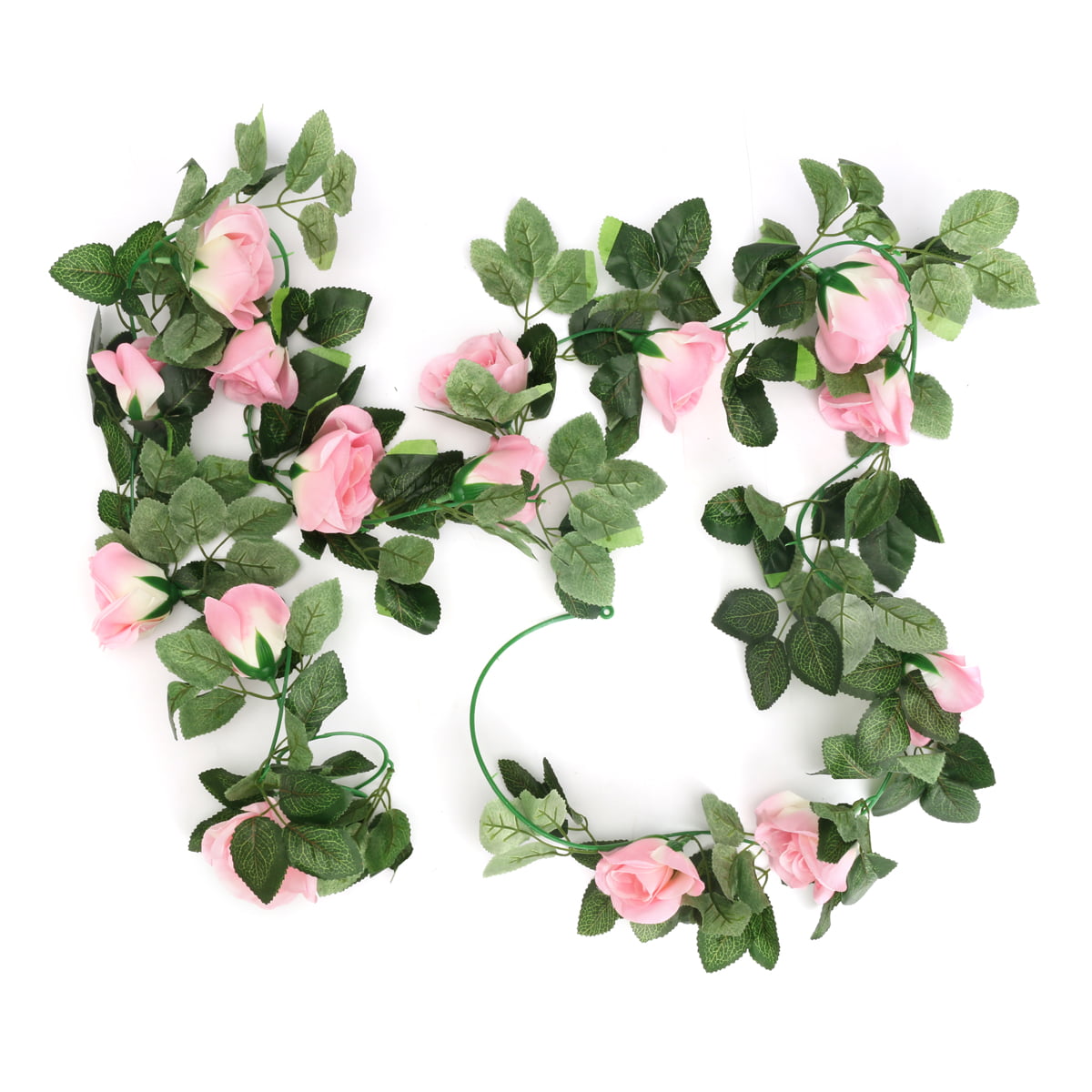 8Ft Artificial Rose Garland Silk Flower Vine Ivy Wedding Garden String Decor Bu 
