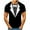 White, variant on Patlollav Mens 3D Digital Print Sports Short Sleeve Summer Casual Tops