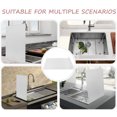 thumbnail image 3 of OULII 2Pcs Back Splash Protector for Kitchen Wall in Silver Stainless Steel 15.96X11.99X1.49In, 3 of 7