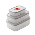 thumbnail image 2 of XYAIYT 3PCS Bento Lunchbox Set for Kids Adults Meal Prep Container with Transparent Cover Freezer Dishwasher Safe Food Storage Reusable Lunch Box for Work School Travel 10.14oz 23.67oz 33.81oz, 2 of 8