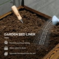 thumbnail image 5 of Outsunny Raised Garden Bed with Cover and Storage Shelf, Rectangular Metal Elevated Planter Box with Legs and Bed Liner, Dark Brown, 5 of 9