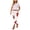 White, variant on OJSFQUFP Women’s Floral Print Wide Leg Cropped Jeans High Waisted Faux Casual Pants