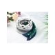 thumbnail image 5 of Bufanda de cuello con pliegues en rombo INSPIRE CHIC para mujer, color verde, 5 of 5