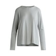thumbnail image 5 of Time and Tru Women’s Hacci Knit Tunic Top with Long Sleeves, XS-XXXL, 5 of 5