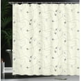 thumbnail image 4 of Ambesonne Airplane Print Shower Curtain, Minimal Silhouettes, 69"Wx84"L, Cream Grey, 4 of 5