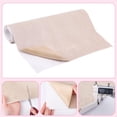 thumbnail image 3 of 11.8" L x 59" W Suede Fabric Wrap Microfiber Fabric Self-Adhesive Suede Look for Car Interior Beige Self Adhesive Film Sticker DIY Elastic Peel Stretch Film Fabric for Furniture Decor Clear DIY, 3 of 9