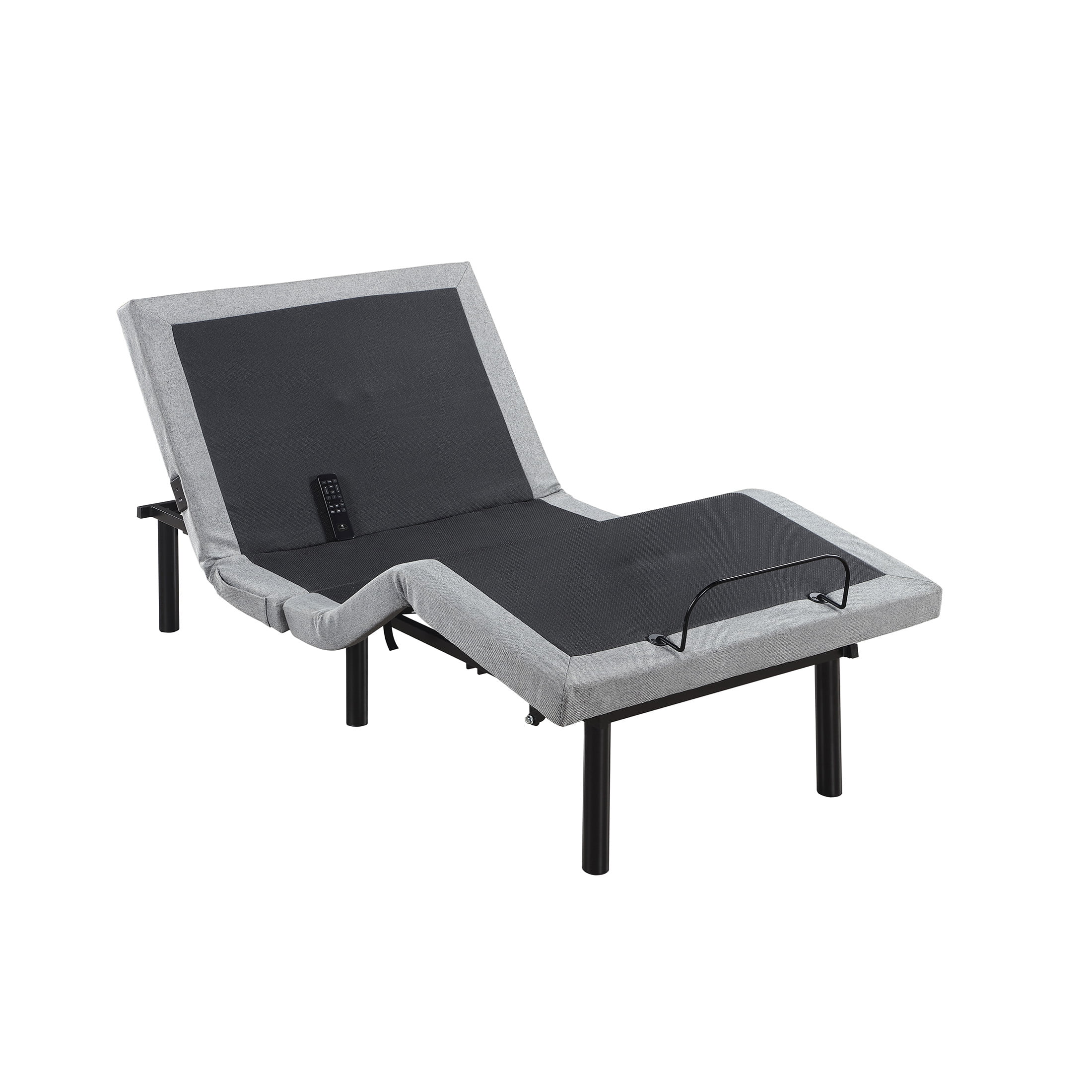 OakvillePark Elan 14" Power Head and Foot Adjustable Bed Frame with Massage, Zero Gravity, Charging Ports, LED Lighting, Twin XL, Gray