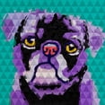 thumbnail image 2 of Atelier B Art Studio 15x15 White Modern Wood Framed Museum Art Print Titled - Geometric Pug, 2 of 4