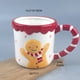 thumbnail image 2 of Taza de cerámica Cute Gingerbread Man con mango de bastón de caramelo, 350 ml, 2 of 2
