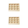 thumbnail image 2 of Thinsony Jewelry Display Tray Case Beads Holder Ladies Bangles Gemstone Stackable 12grids 7.87x5.91x1.38 Inch 2Set, 2 of 6