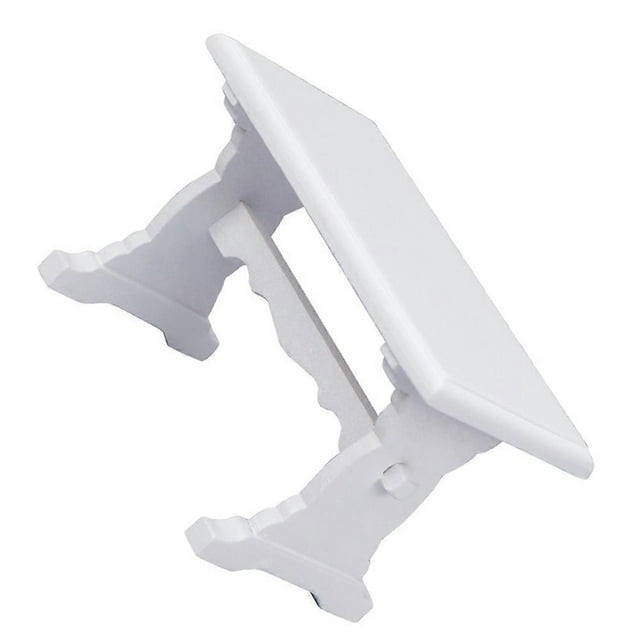 Miniature Desk Mini Study Table Doll House Decoration White 10.00X6.20X5.40CM Decorative 1Pcs