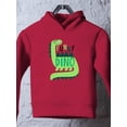 thumbnail image 3 of Funny Dino Lineless Art Hoodie Toddler -Image by Shutterstock,  4 Toddler, 3 of 4