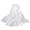 White, variant on SUXIAN Women's Scarf Gradual Color Temperament Long for Etiquette Decoration Army Green One Size