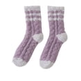 thumbnail image 2 of Womens Fuzzy Slipper Socks Thick Warm House Socks Stocking Stuffers Gifts Purple One Size, 2 of 3