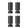 thumbnail image 1 of 4 Pieces M10 Thread Bed Frame Legs Heavy Duty Furniture Support Legs Replacement Black 25cm, 1 of 7