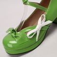 thumbnail image 6 of Mostsola Women's Lolita Shoes Strappy Platform Block Heel Patent Leather Pumps with Bow, 6 of 9