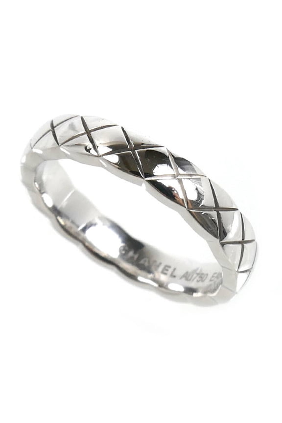 Pre-Owned CHANEL 18KWG White Gold Coco Crush Ring J11793 45 3.4g Women's