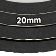 thumbnail image 2 of MODIGT 20mm 12" x 12" Black Self-Adhesive Foam Pads, Neoprene Self-Adhesive Non-Slip and Shockproof Closed-Cell Foam Pads(4 Pcs), 2 of 6