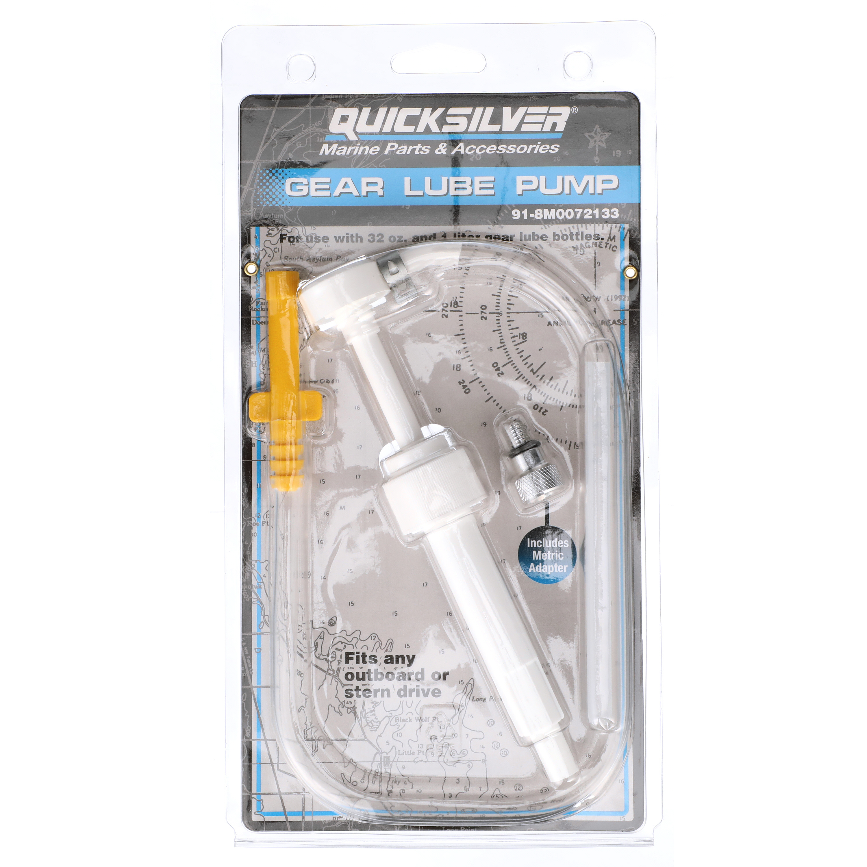 Quicksilver 8M0072133 Gear Lube Pump, Fits 1 Qt. or 1 Liter 