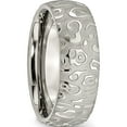 thumbnail image 4 of Titanium Brushed And Polished Textured 8mm Band (Size 10.5) Made In China tb276-10.5, 4 of 5