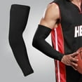 thumbnail image 3 of Soidarity Nuevo Enfriamiento Brazo Fundas Cubierta Protección Solar Baloncesto Sports Deportes y aire libre negro METRO Soidarity HW1040-04, 3 of 6