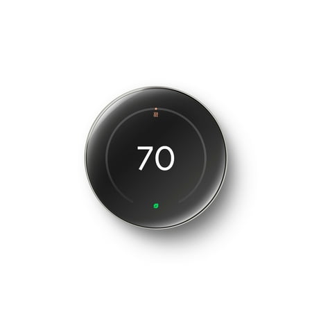 Google - Nest Learning Thermostat (4th gen) with Nest Temperature Sensor (2nd gen) - Polished Silver