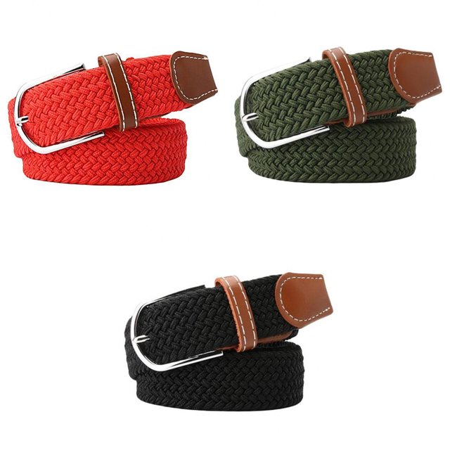 Cinturón Tejido para Hombre de 3 Piezas Cinturón de Correas para Exteriores Cinturón de Utilidad 105x3.3cm BLESIY Cinturones de lona casuales para hombres